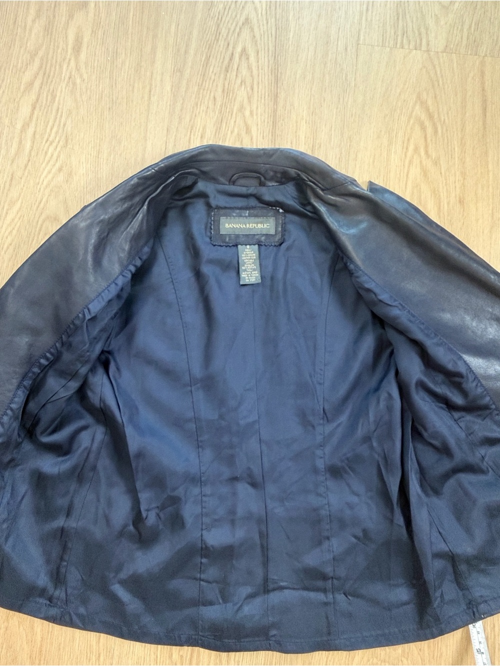 Y2K Vintage Banana Republic Leather Blazer 0 - Picture 7 of 9